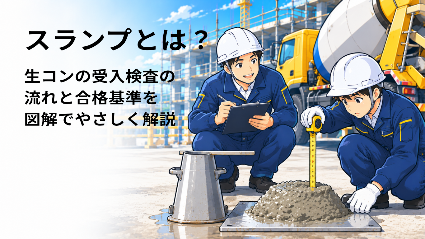 スランプとは？生コンの受入検査を図解で解説