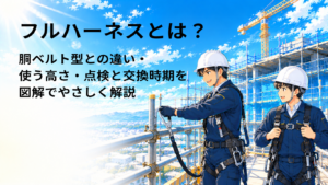 フルハーネスとは？胴ベルト型との違い・使う高さ・点検と交換時期を図解でやさしく解説