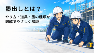墨出しとは？やり方・道具・墨の種類を図解でやさしく解説