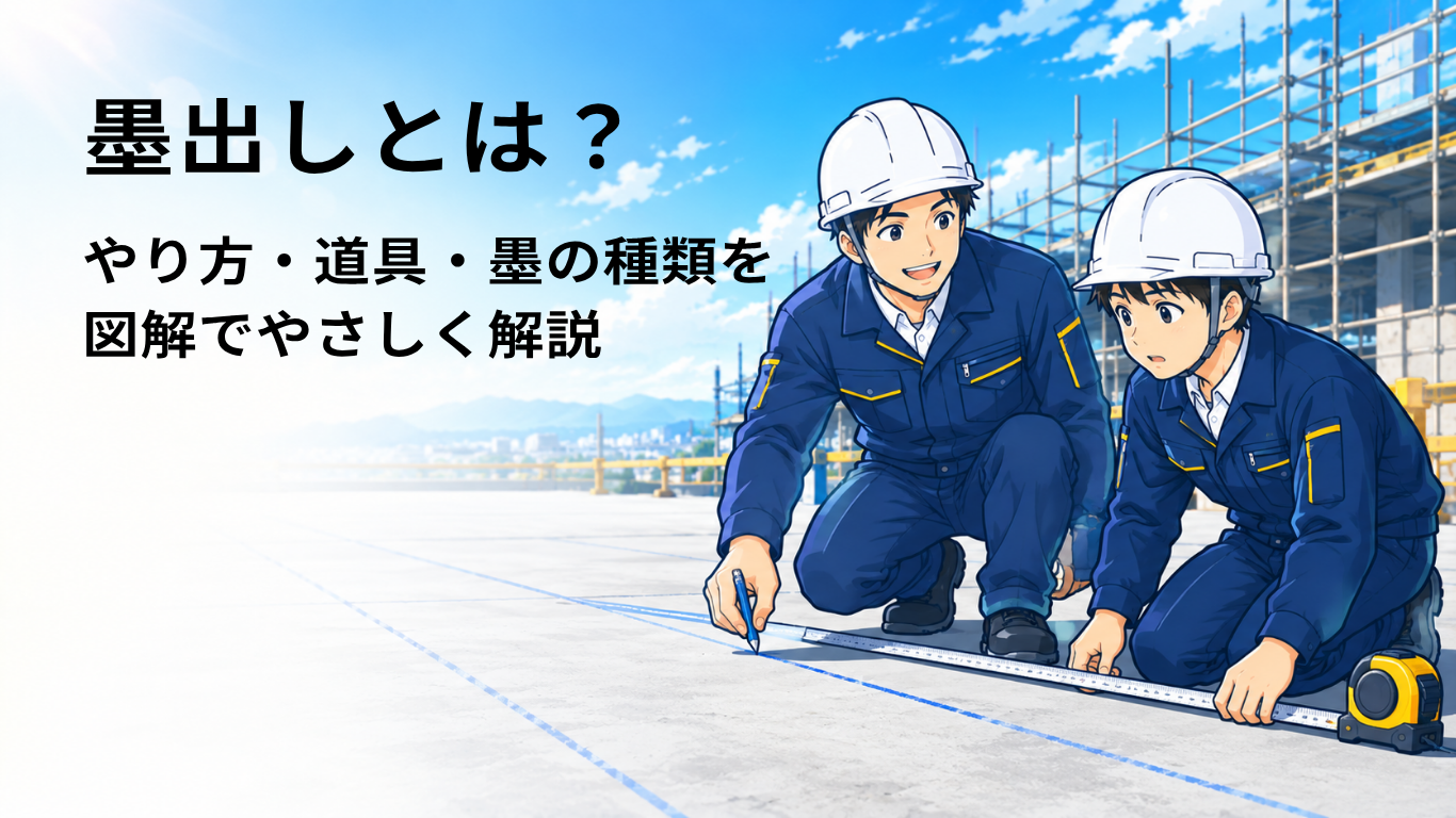 墨出しとは？やり方・道具・墨の種類を図解でやさしく解説