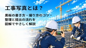 工事写真とは？黒板の書き方・撮り方のコツ・整理と提出の流れを図解でやさしく解説